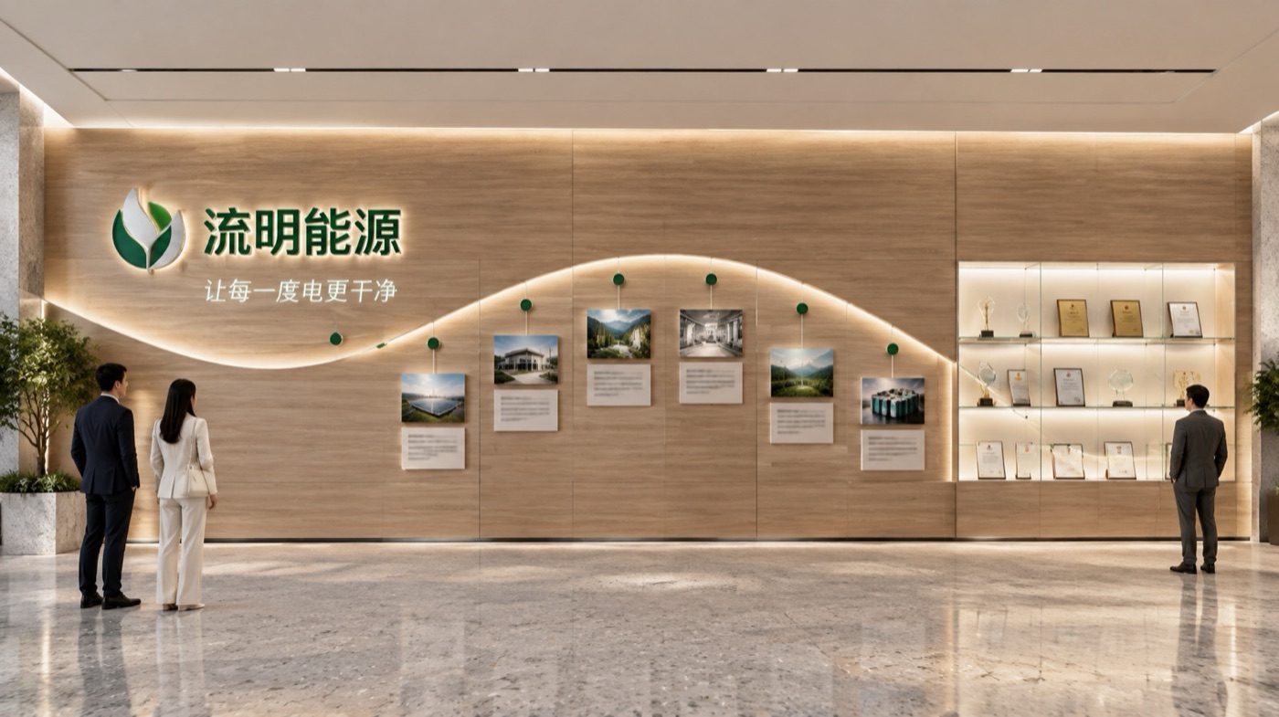 企业文化墙效果图示例